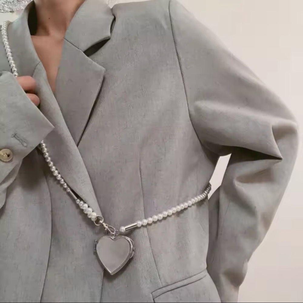 Pearl Heart Chain